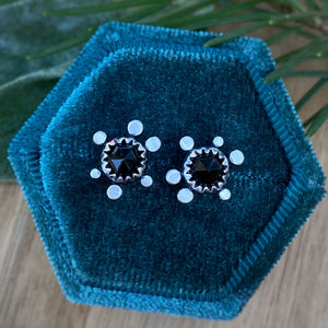 Black Spinel Granule Studs
