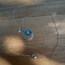 Load image into Gallery viewer, Campitos Turquoise Moon &amp; Star Necklace / 17”