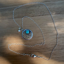 Load image into Gallery viewer, Campitos Turquoise Moon &amp; Star Necklace / 17”