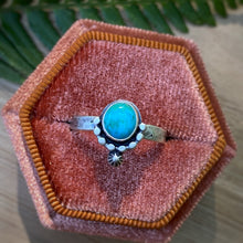 Load image into Gallery viewer, Natural Turquoise Stacker Ring / Size 7