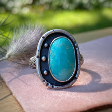 Load image into Gallery viewer, Turquoise Mountain Shadowbox Ring / Size 9.5 - 9.75