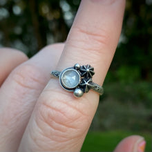 Load image into Gallery viewer, White Moonstone Starry Ring / Size 7