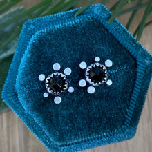 Load image into Gallery viewer, Black Spinel Granule Studs