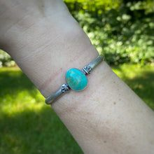 Load image into Gallery viewer, Turquoise Mountain Love &amp; Luck Cuff