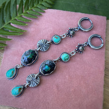 Load image into Gallery viewer, Mineral Park, Kingman, New Lander, &amp; Pyrite Statement Earrings