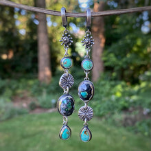Load image into Gallery viewer, Mineral Park, Kingman, New Lander, &amp; Pyrite Statement Earrings