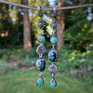 Mineral Park, Kingman, New Lander, & Pyrite Statement Earrings