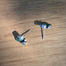 Load image into Gallery viewer, Chinese Turquoise Clover Studs - Green