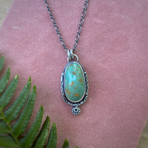 Turquoise Mountain Oval Necklace / 20”