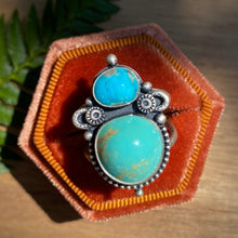 Load image into Gallery viewer, Turquoise Mountain &amp; Mineral Park Turquoise Statement Ring / Size 7.5 - 7.75