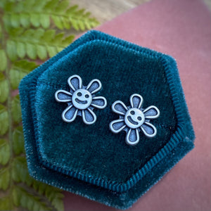 Smiley Flower Stud Earrings