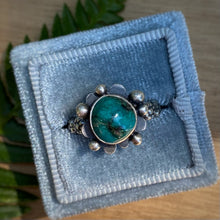 Load image into Gallery viewer, Mineral Park Turquoise Sputnik Ring / Size 5.25