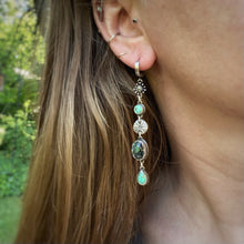 Load image into Gallery viewer, Mineral Park, Kingman, New Lander, &amp; Pyrite Statement Earrings
