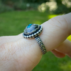 Mineral Park Turquoise Round Ring / Size 10.25 - 10.5