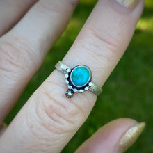 Load image into Gallery viewer, Natural Turquoise Stacker Ring / Size 7