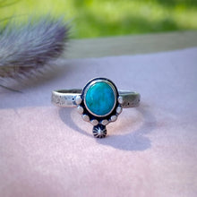 Load image into Gallery viewer, Natural Turquoise Stacker Ring / Size 7