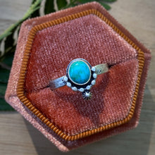 Load image into Gallery viewer, Natural Turquoise Stacker Ring / Size 7