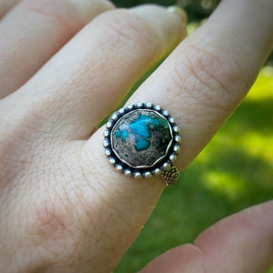 Mineral Park Turquoise Round Ring / Size 10.25 - 10.5