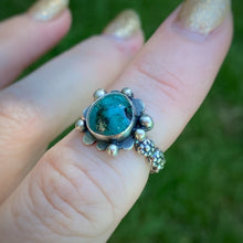 Load image into Gallery viewer, Mineral Park Turquoise Sputnik Ring / Size 5.25