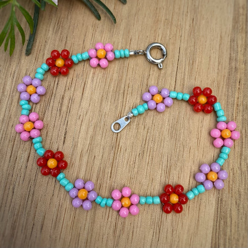 Beaded Daisy Chain Bracelet