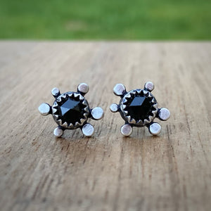 Black Spinel Granule Studs