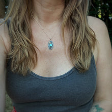 Load image into Gallery viewer, Turquoise Mushroom &amp; Snail Necklace / 18”