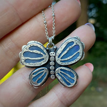 Load image into Gallery viewer, Boulder Opal Doublet Butterfly Necklace / 20” - 22”