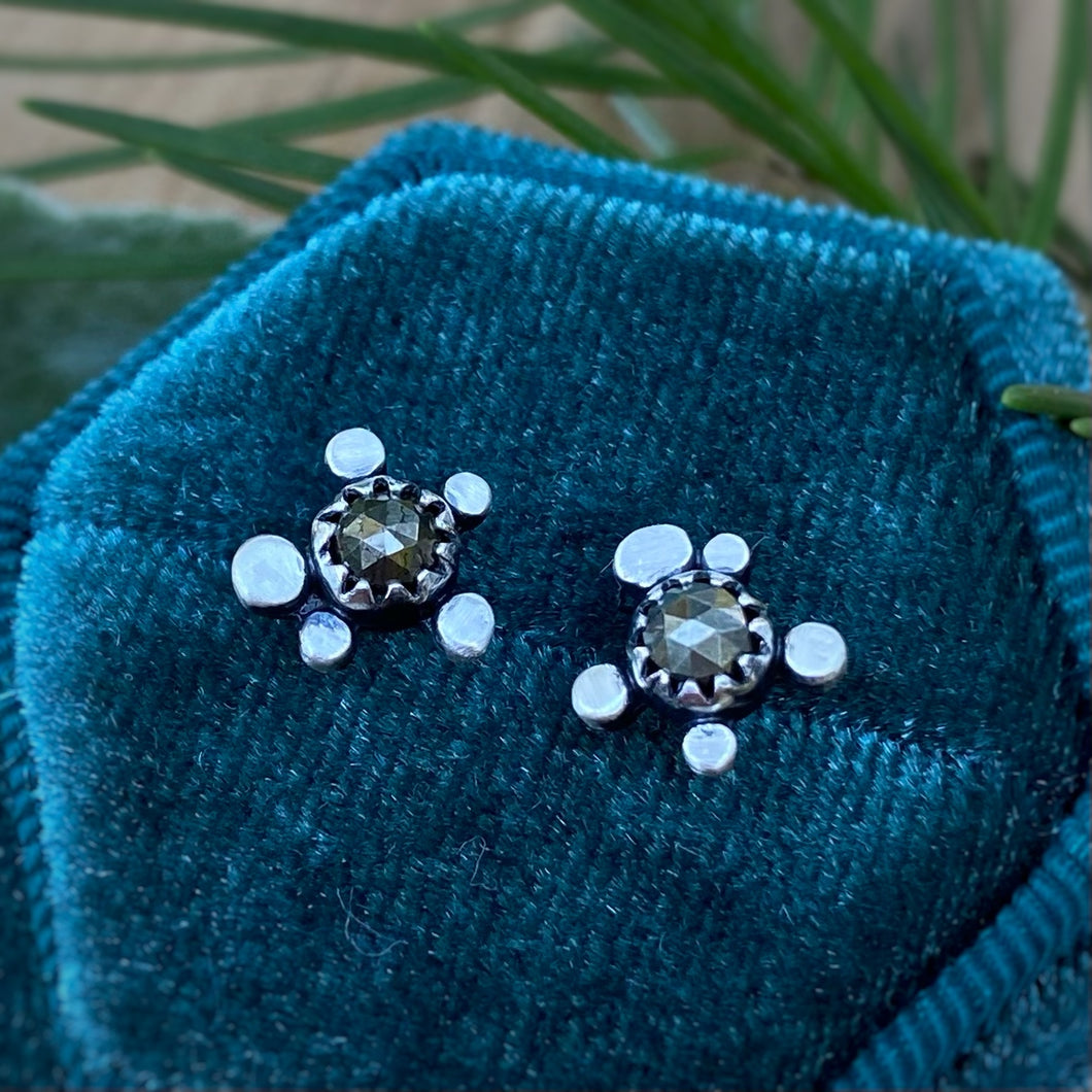 Pyrite Granule Studs