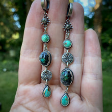 Load image into Gallery viewer, Mineral Park, Kingman, New Lander, &amp; Pyrite Statement Earrings