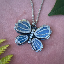 Load image into Gallery viewer, Boulder Opal Doublet Butterfly Necklace / 20” - 22”