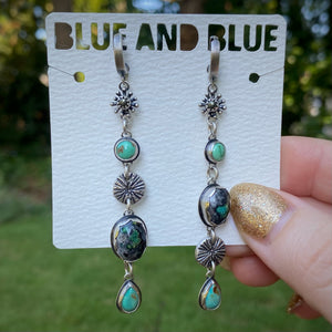 Mineral Park, Kingman, New Lander, & Pyrite Statement Earrings