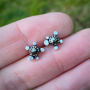 Pyrite Granule Studs