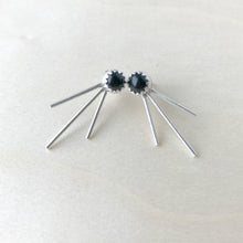 Load image into Gallery viewer, Black Onyx Trident Luxe Ear Jackets / Made to Order