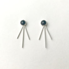 Load image into Gallery viewer, Black Onyx Trident Luxe Ear Jackets / Made to Order