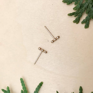 Bubble Bar Studs / Gold Filled / Made to Order