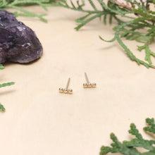 Load image into Gallery viewer, Bubble Bar Studs / Gold Filled / Made to Order