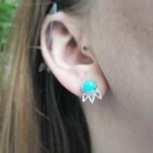 Load image into Gallery viewer, Turquoise Bloom Studs / Made to Order