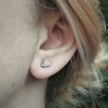 Load image into Gallery viewer, Chevron Studs / Made to Order