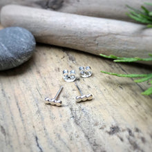 Load image into Gallery viewer, Bubble Bar Studs / Sterling Silver / Made to Order