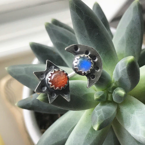 Sun & Moon Ring / Made to Order