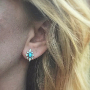 Turquoise Polaris Studs / Made to Order