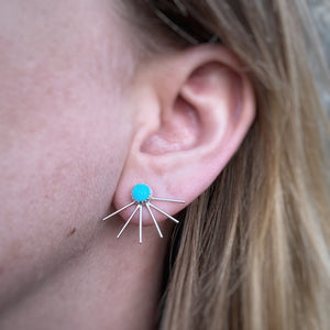 Fan Ear Jackets - Turquoise / Made to Order