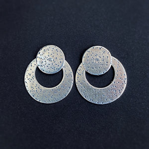 Disc Ear Jacket Set - Silver / Made to Order