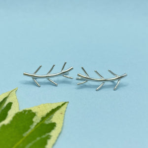 Olive Branch Ear Climbers / Made to Order