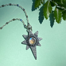 Load image into Gallery viewer, Stardust Necklace - Rainbow Moonstone / 18” / Made to Order
