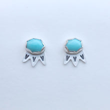 Load image into Gallery viewer, Turquoise Bloom Studs / Made to Order