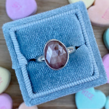 Load image into Gallery viewer, Rose Cut Red Ochre Sapphire Ring / 5.25