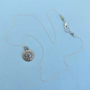 Compass Necklace - Opal / 16” / Made to Order
