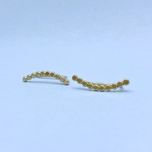 Bubble Ear Climbers / Gold Filled / Made to Order