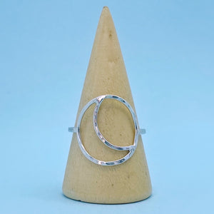 Hollow Moon Ring / Made to Order